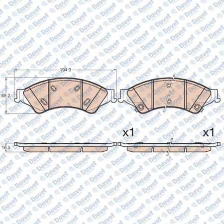 ART A03.2484 Fren Balatasi Wva 25632on Ford Ranger 11- 22 - Amarok 12->
